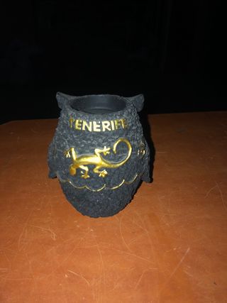 Lote de 3 figuras de búhos decorativos