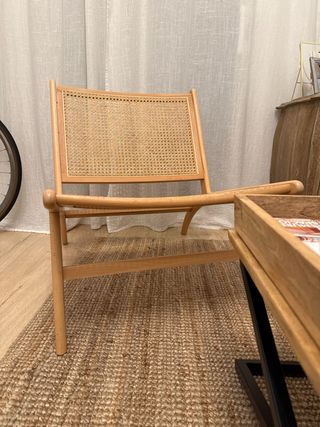 Sillón de mimbre Zara Home