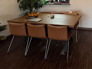 6 Sillas IKEA Bernhard - Cuero y Metal