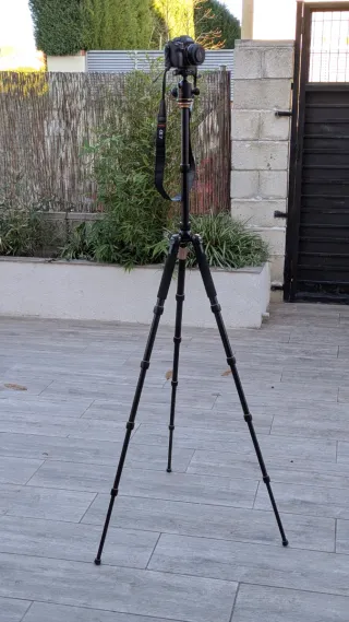 Trípode Fibra Carbono Andoer Q666C Pro