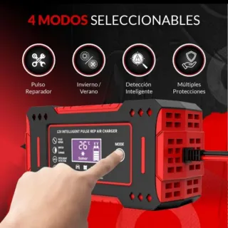 Cargador Batería Coche moto 12V/6A Inteligente