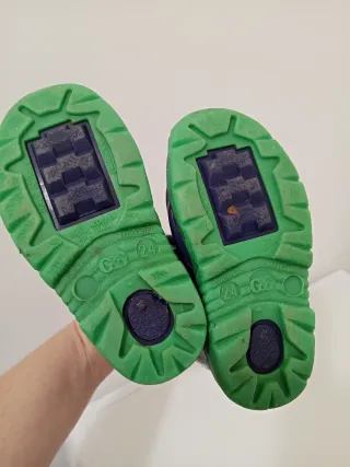 Stivaletti blu e verdi n.24