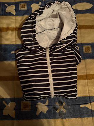 Cazadora reversible rayas