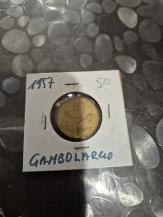 20 Lire 1957 gambo largo