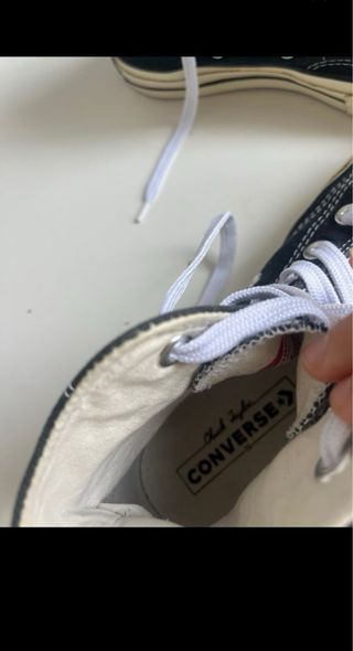 Botas converse altas negras unisex.