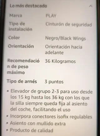 Elevador coche Play Three Fix negro