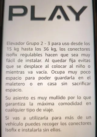 Elevador coche Play Three Fix negro
