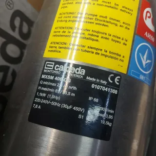 Bomba Sumergible Calpeda MXSM 406 CG