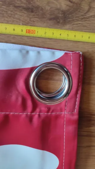 Set di 2 tende lunari rosse e bianche