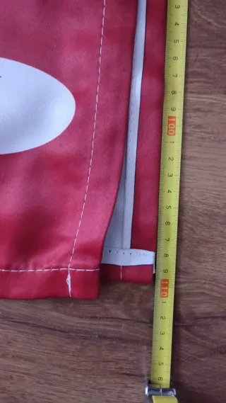 Set di 2 tende lunari rosse e bianche