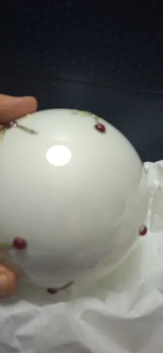 Palla natalizia Bizzo vetro decorata