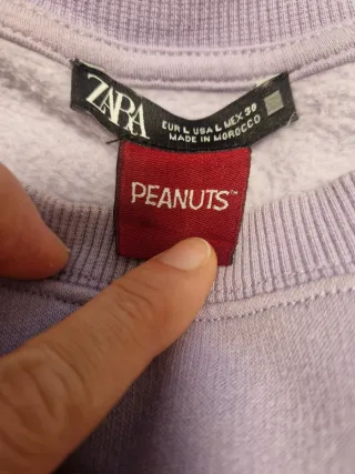 Sudadera Zara Snoopy Talla L