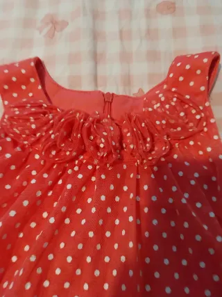 Vestido niña 3-4 años lunares