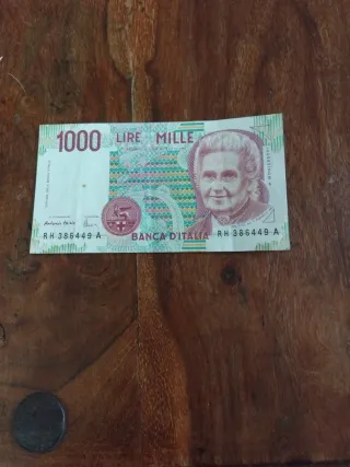 1000 Lire Montessori Banca d'Italia