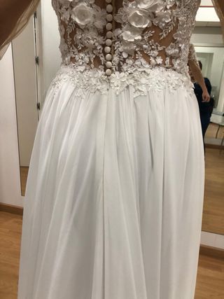 Vestido de Novia Talla 38 Blanco, Nuevo