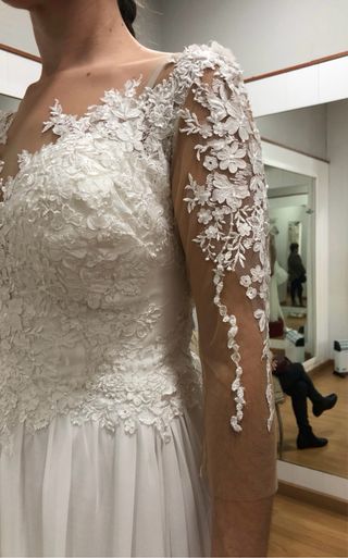 Vestido de Novia Talla 38 Blanco, Nuevo