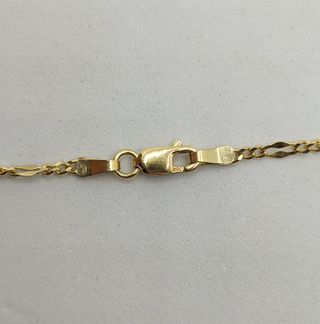 Cadena Figaro de oro de 18k, 4.52 g, 50 cm.