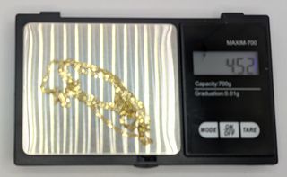 Cadena Figaro de oro de 18k, 4.52 g, 50 cm.