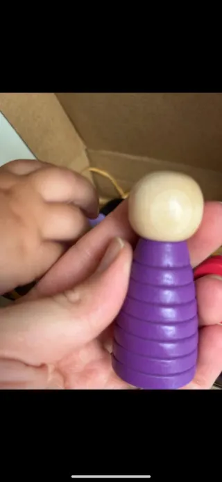 12 bambole legno Montessori