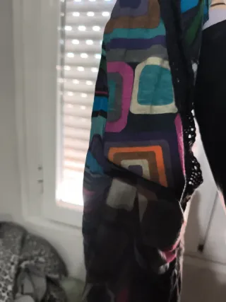 Camiseta desigual Multicolor Manga Larga