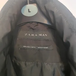 Parka Zara Negra Talla L