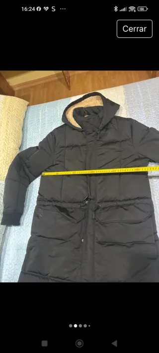 Parka Zara Negra Talla L