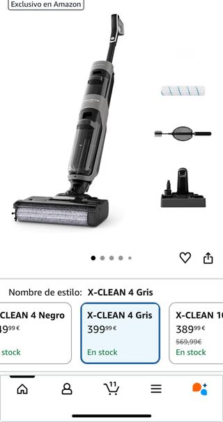 Rowenta X-Clean 4 Fregona Aspiradora 2 en 1