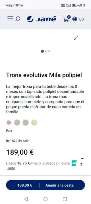 Trona evolutiva Jané Mila