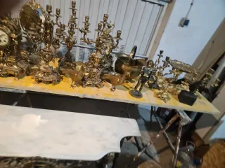 Lote Antigüedades Bronce unas 40 piezas