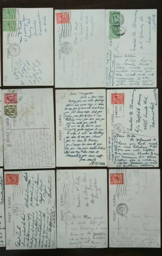 Collezione di cartoline antiche per bambini