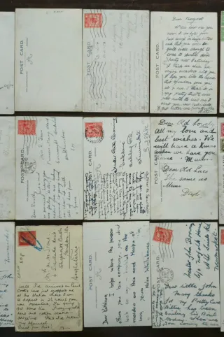 Collezione di cartoline antiche per bambini