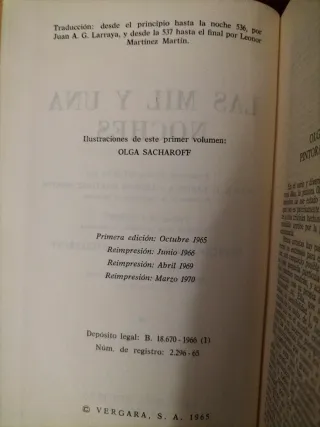 Las mil y una noches – 3 tomos – Edición Vergara