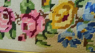 2 Cuadros Punto de Cruz Flores