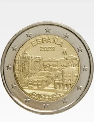 2 euro Spagna 2023 Cáceres
