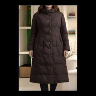 Max Mara Piumino Lungo Donna Marrone