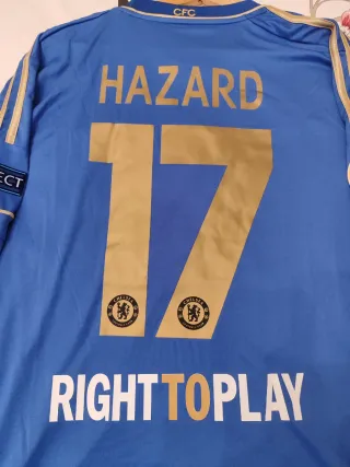 Camiseta Chelsea 17 Hazard Europa League XL