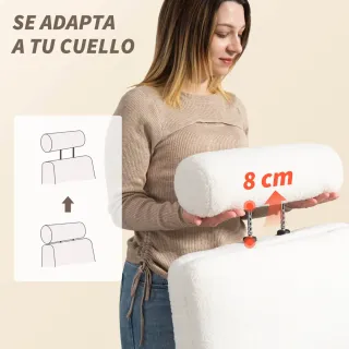 Silla Escritorio Borreguito con Reposapiés