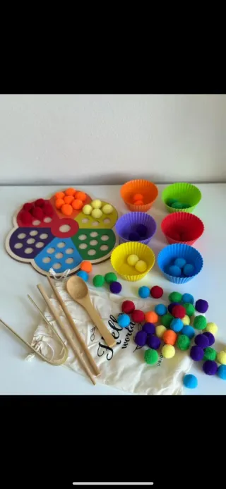 Rainbow Flower Color Sorting