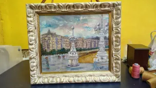 Cuadro pintado a mano