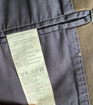 Blazer Easy Wear El Corte Inglés hombre talla 56