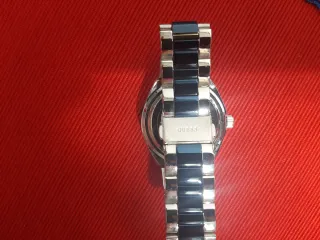 Reloj Guess Acero Plata y Azul