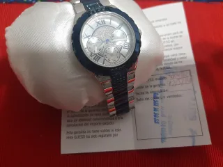 Reloj Guess Acero Plata y Azul