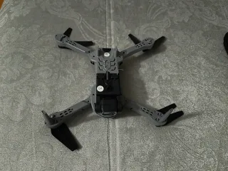Dron Mini plegable con cámara gris