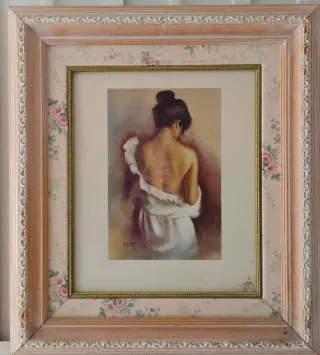 Cuadro de imagen mujer de espaldas