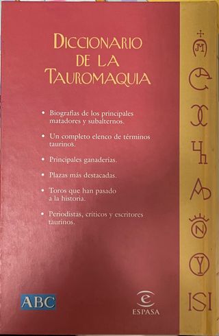 Diccionario de la Tauromaquia