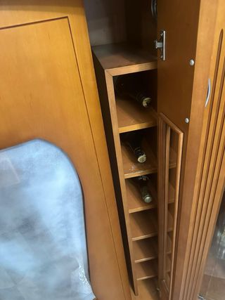 Mueble salón madera armario rotativo