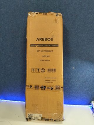 Set de 2 Bancos Plegables 183×28×43 cm Antracita