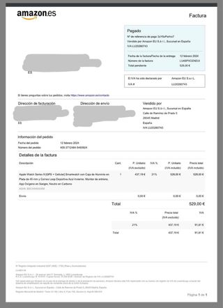 Apple Watch Series 9 GPS + Cellular 45mm Plata