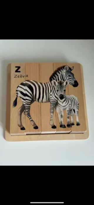 Puzzle a strisce con animali