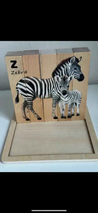 Puzzle a strisce con animali